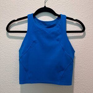 Lululemon Invigorate Training Tank Top Blue Poolside Sports Bra Size 4
